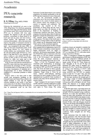Academia. PFA Concrete Research