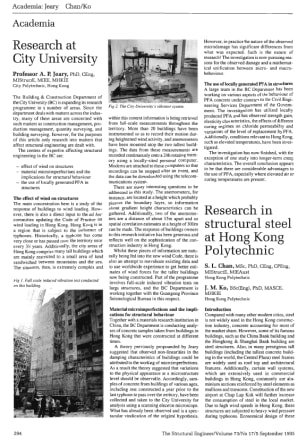 Academia. Research at City University
