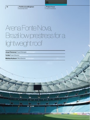 Arena Fonte Nova, Brazil: low prestress for a lightweight roof