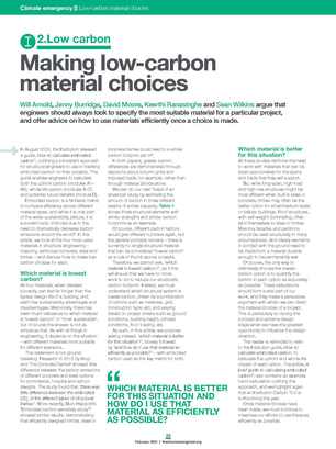 Making low-carbon material choices