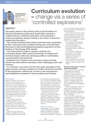 Curriculum evolution - change via a series of 'controlled explosions'