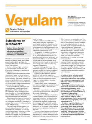 Verulam (readers' letters - June 2019)