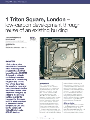 1 Triton Square, London – low-carbon development through reuse of an existing building