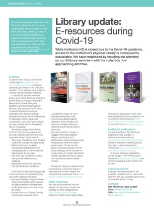 Library update: E-resources during Covid-19