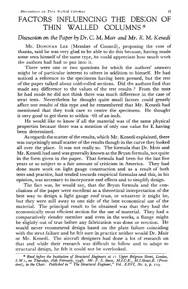 The Town And Country Planning Act 1947 Its Financial Effect With Particular Reference To The Work The Institution Of Structural Engineers