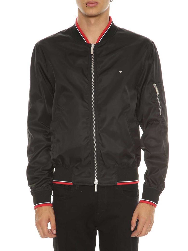 Dior Homme - Dior Homme Bomber With Striped Rib - Nero, Men's Jackets ...