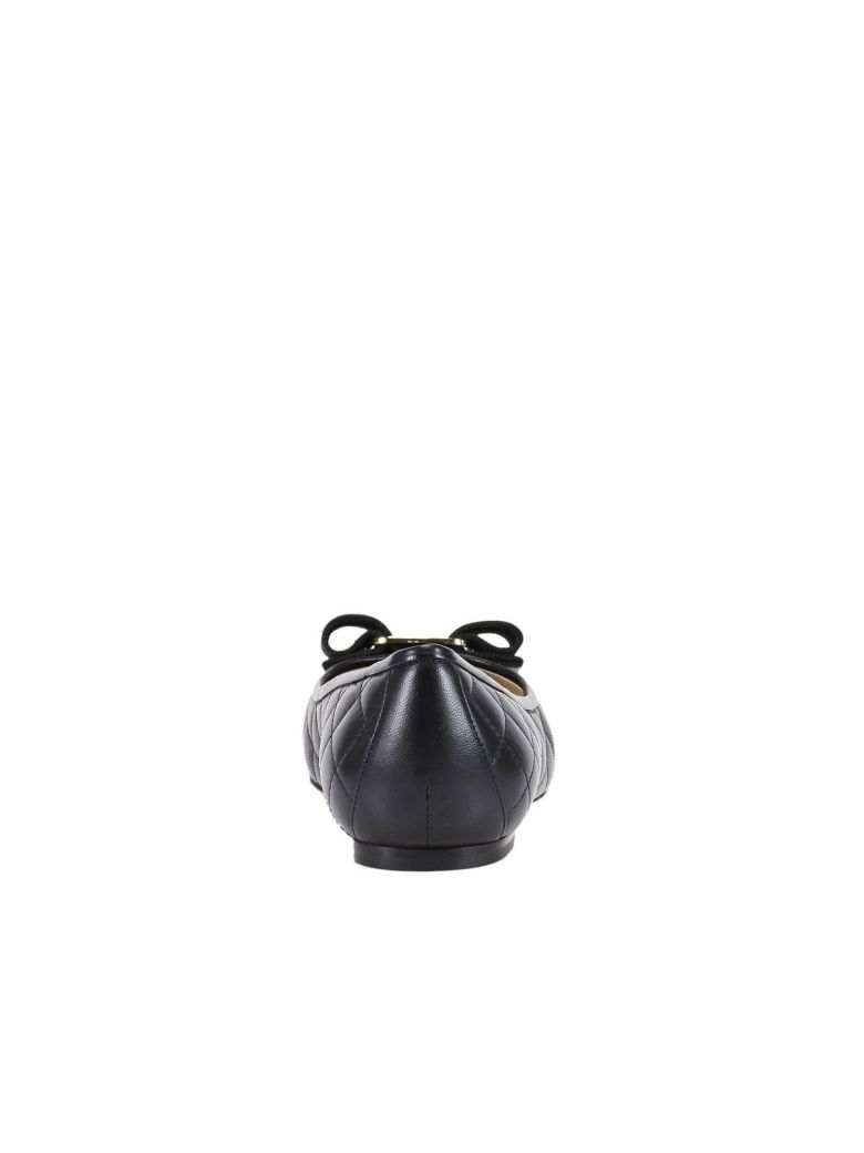 salvatore ferragamo rufina quilted flats