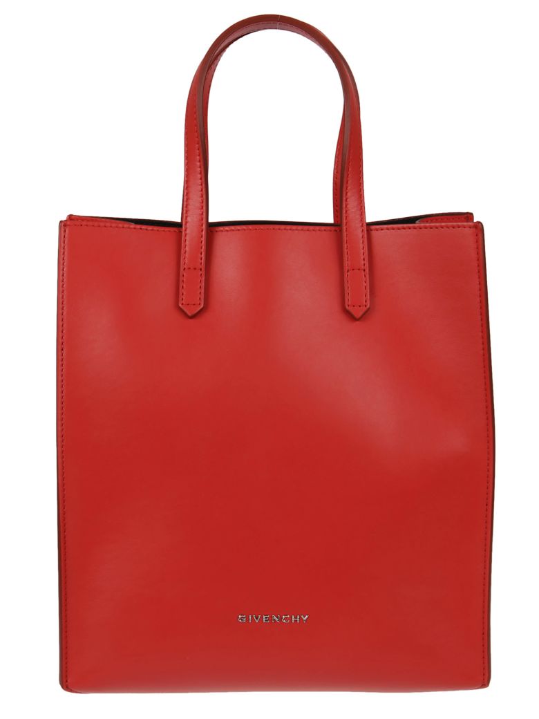 Givenchy Stargate Leather Tote In Red | ModeSens