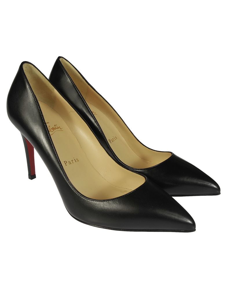 CHRISTIAN LOUBOUTIN Pigalle 100 Leather Pumps in Black | ModeSens