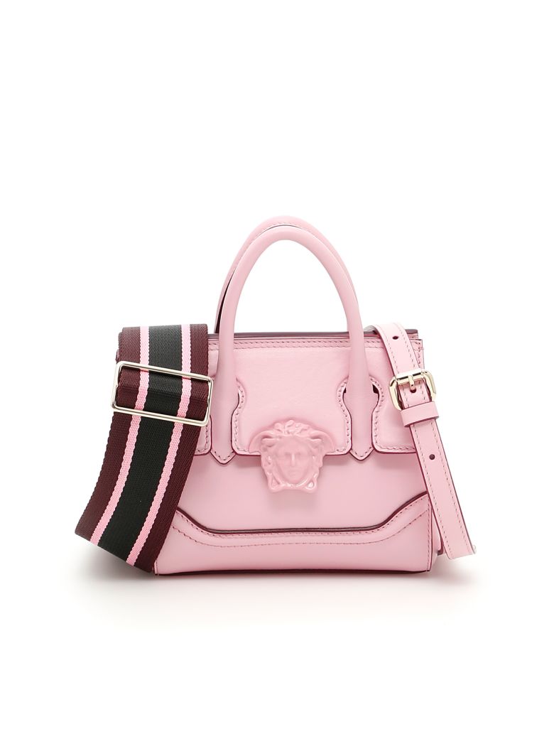 Versace Embroidered Palazzo Empire Bag In Pink | ModeSens