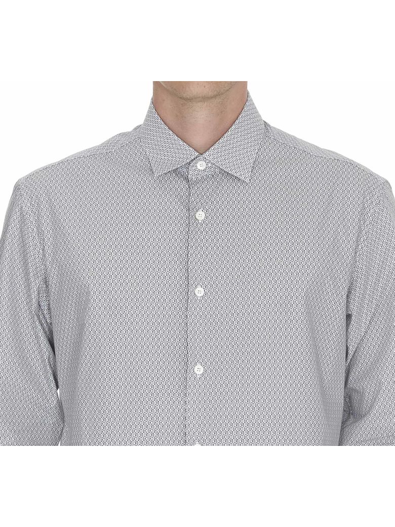 SALVATORE FERRAGAMO Shirt in White Grey | ModeSens