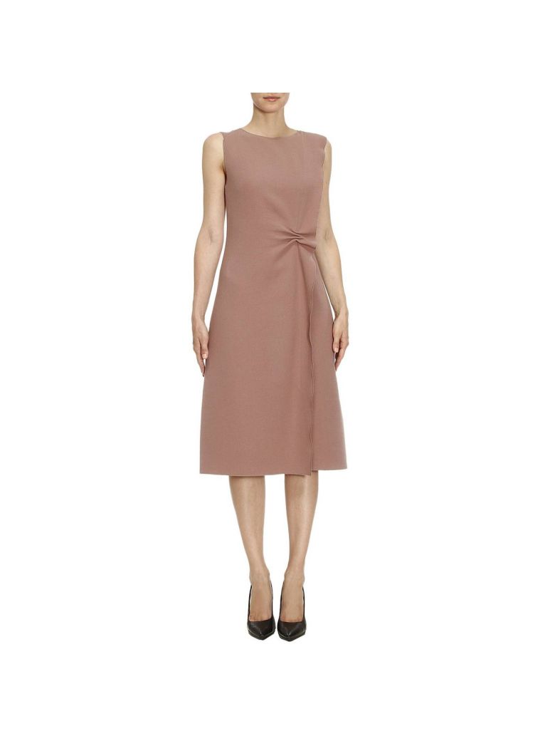Bottega Veneta Ruffle On Front Dress, Pink & Purple | ModeSens