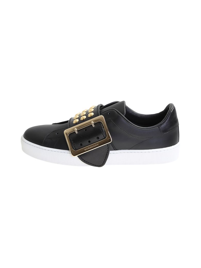 black trainers with studs
