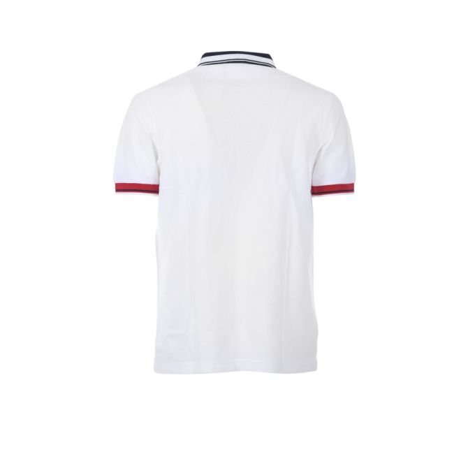 Fred Perry Contrast Collar Pique White Polo Shirt展示图