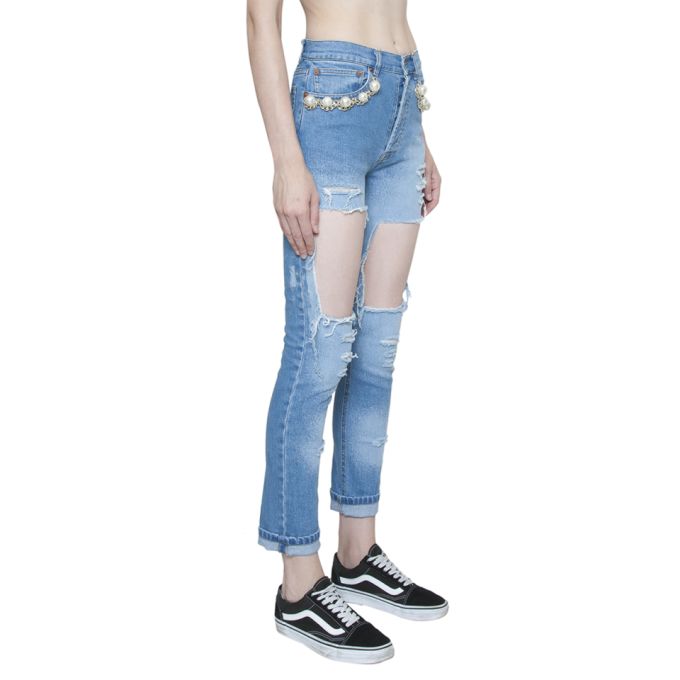 Forte Couture Cotton Denim Jeans展示图