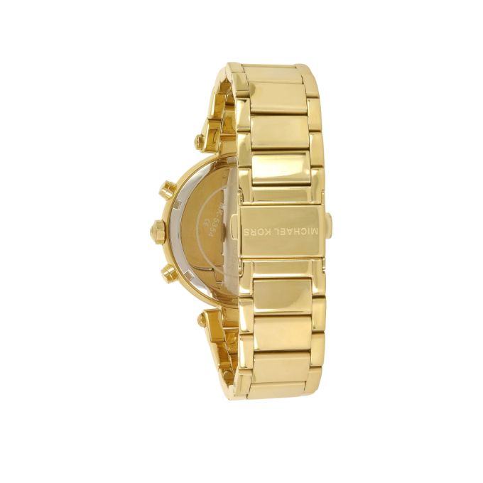 Michael Kors Golden Stainless Steel Parker Chronograph Glitz Women's Watch展示图