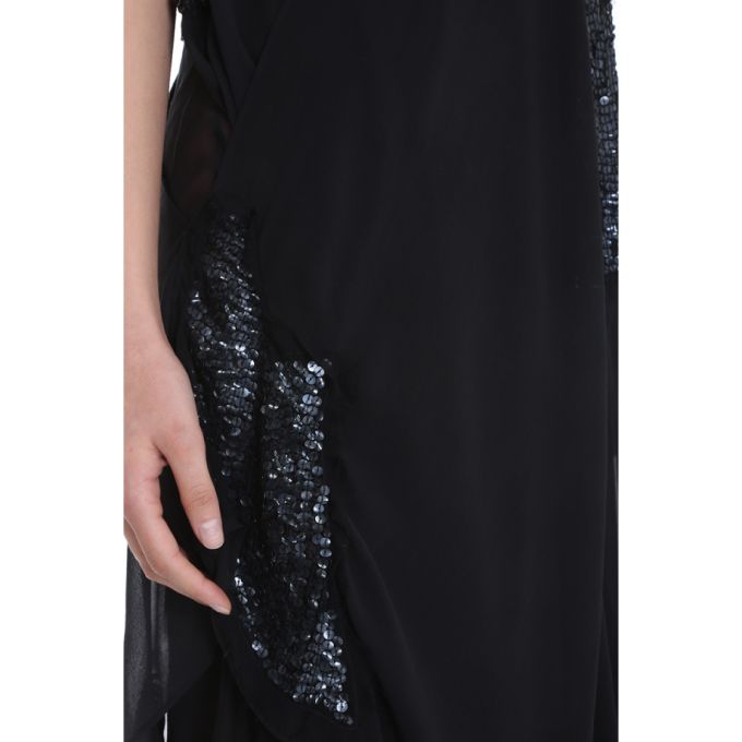 Giacobino Black Silk Dress展示图