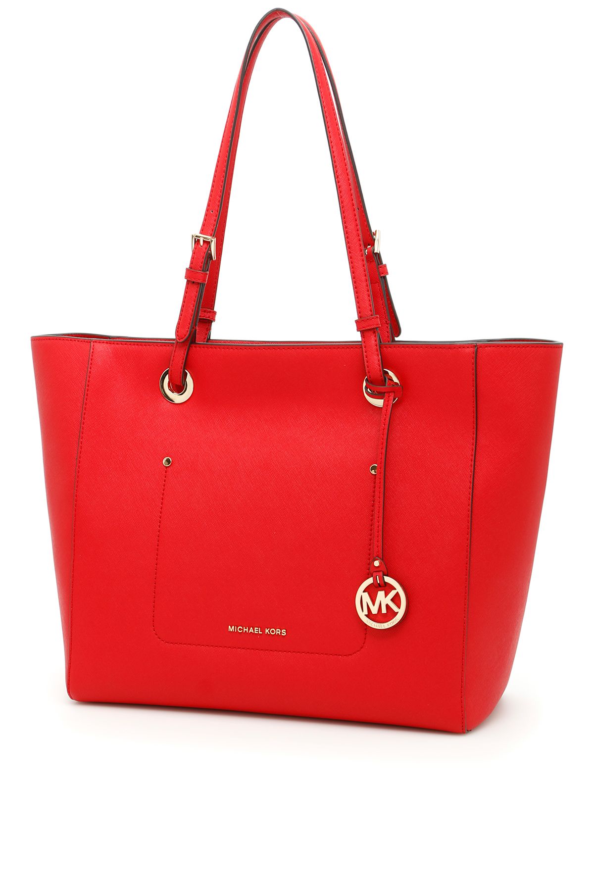 MICHAEL MICHAEL KORS Walsh Large Shopping Bag in Bright Redrosso | ModeSens