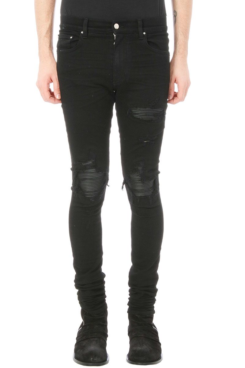 AMIRI - AMIRI Patch Black Denim Jeans - black, Men's Jeans | Italist