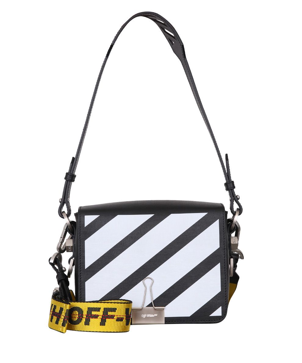 Off-White - Off-White Diagonal Flap Leather Bag - NERO, Women&#39;s Shoulder Bags | Italist