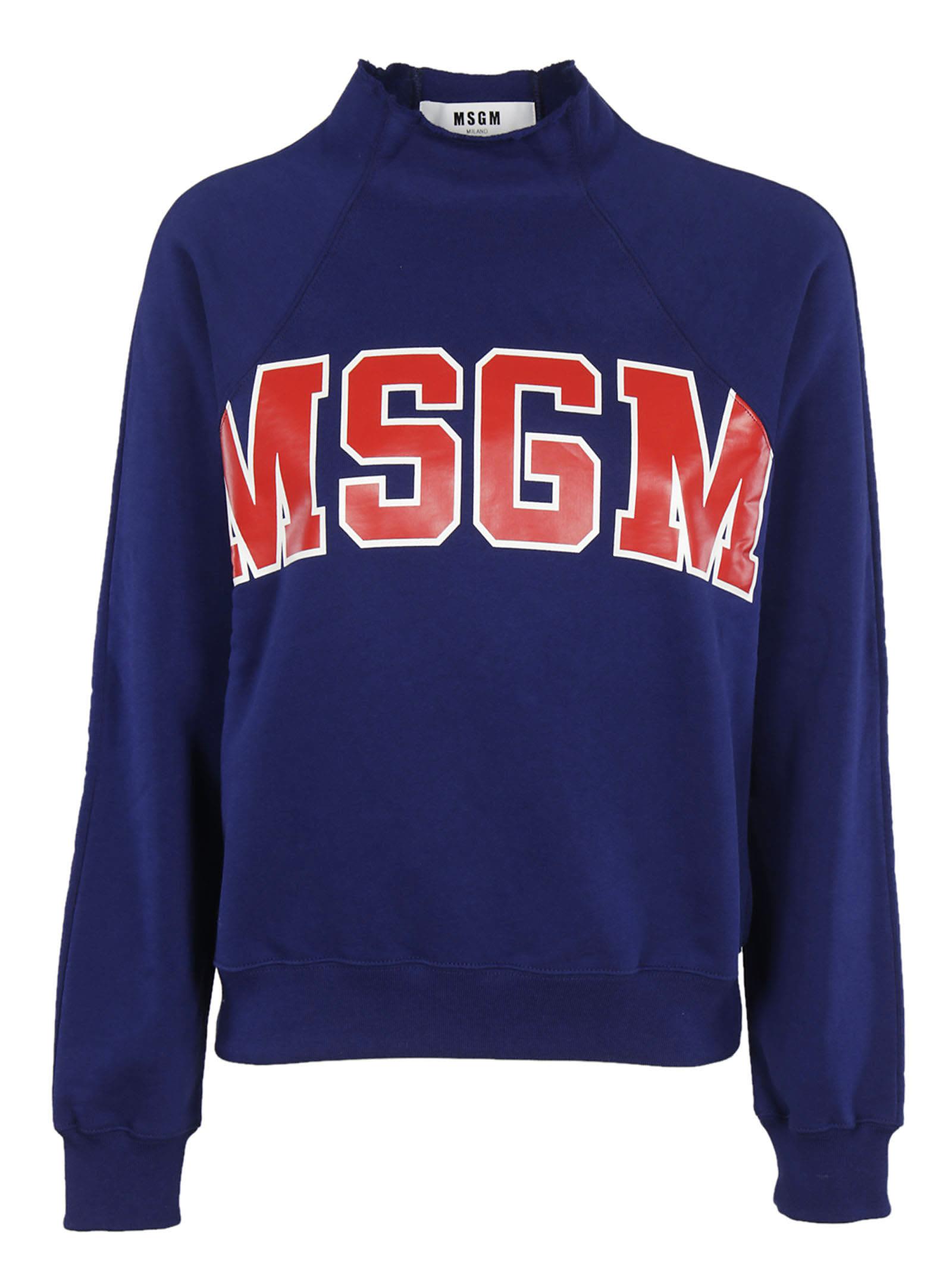 MSGM - Msgm Raglan Logo Sweatshirt - 89, Women's Fleeces | Italist