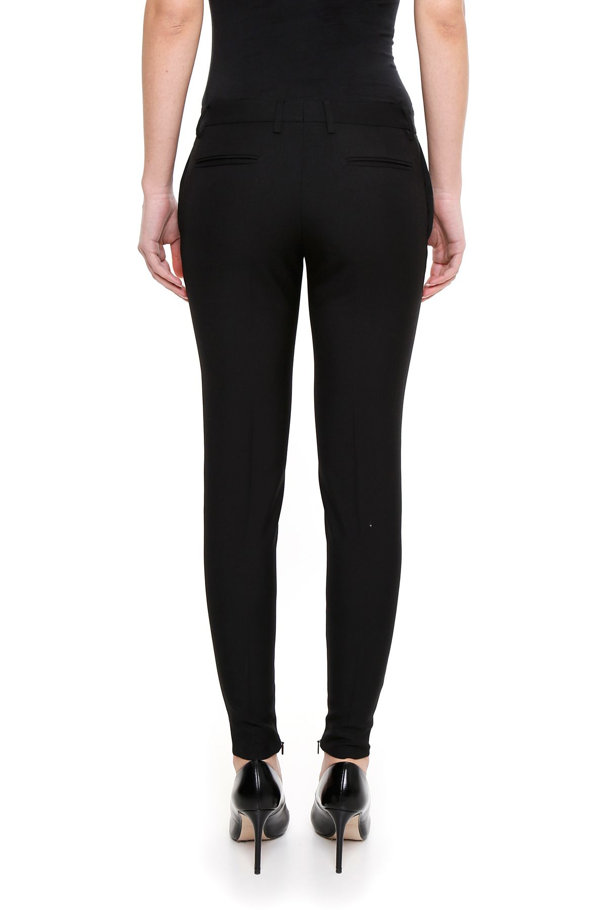 Saint Laurent - Gabardine Trousers - BLACK|Nero, Women's Trousers | Italist