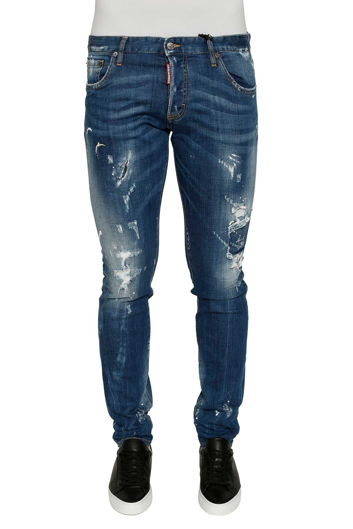 Dsquared2 - Dsquared2 Five Pockets Jeans - Blue jeans, Men's Jeans ...