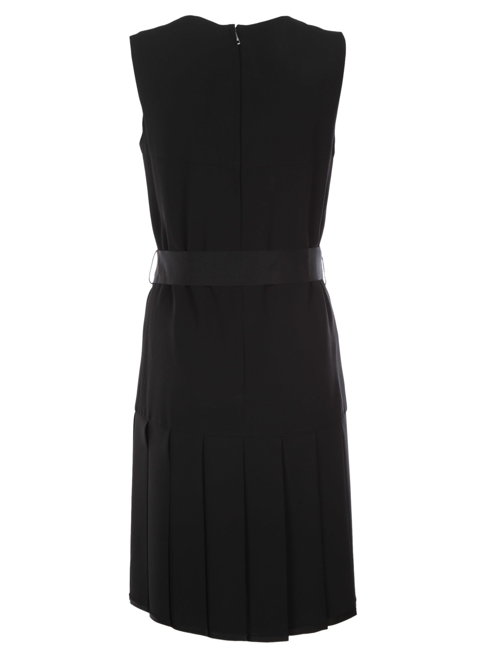Gucci - Gucci Belted Matte Dress - Black, Women's Short Dresses | Italist