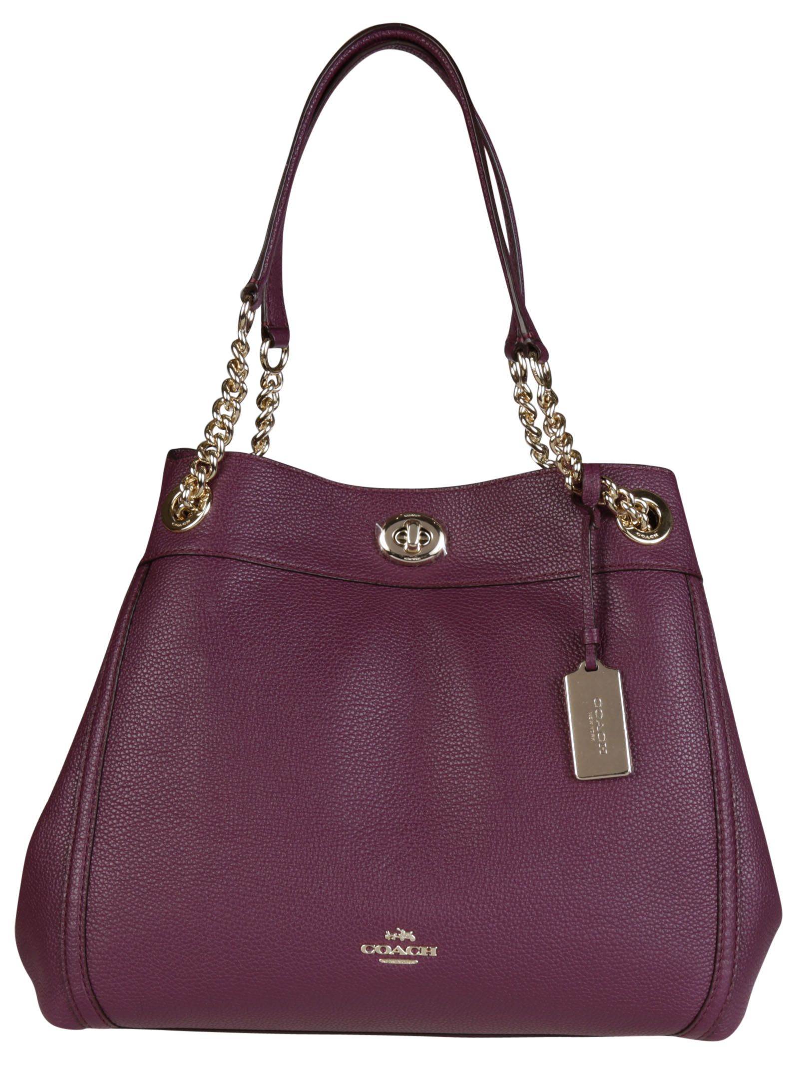 Coach - Coach Turnlock Edie Shoulder Bag - Purple, Women&#39;s Shoulder Bags | Italist