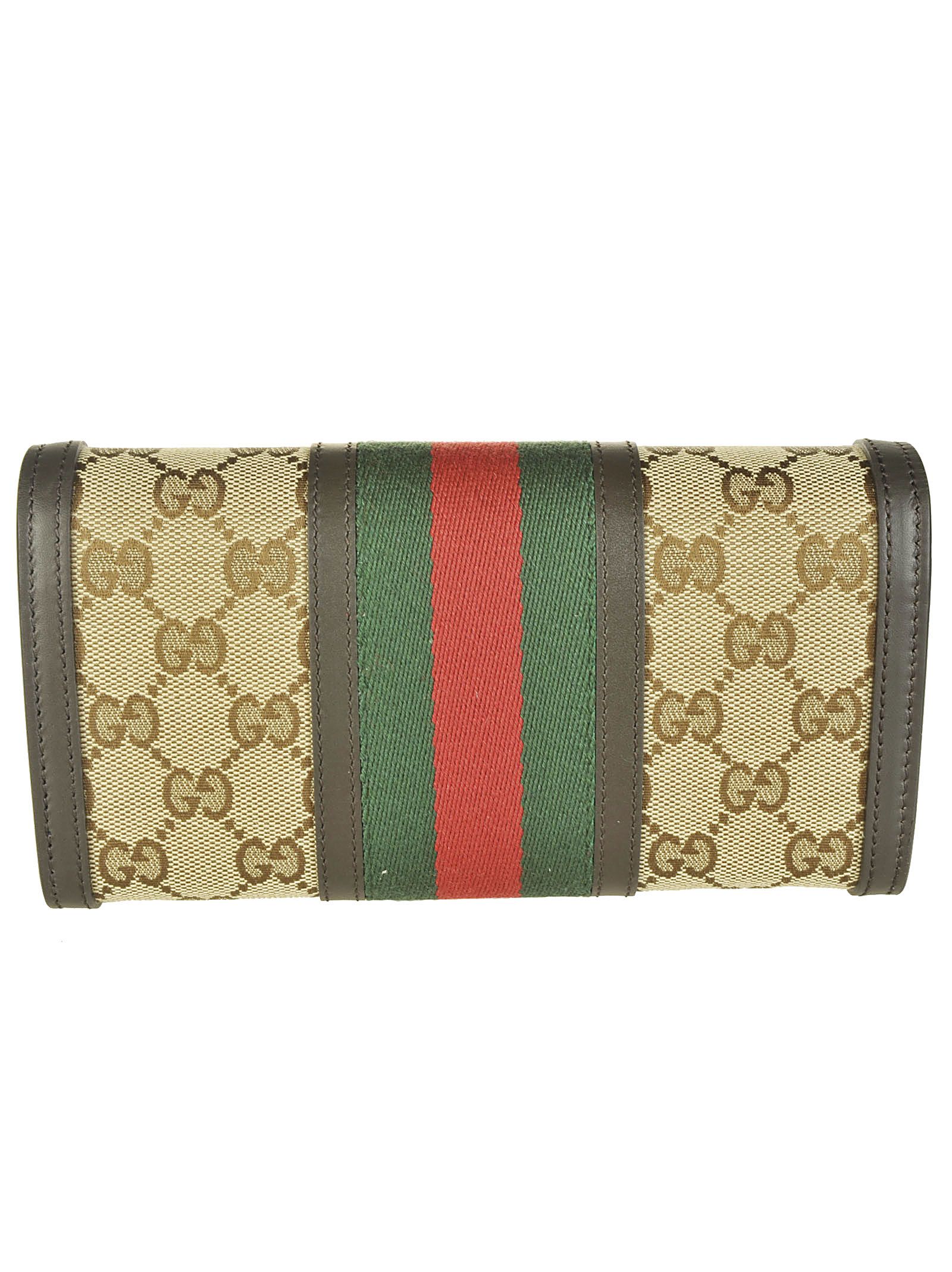 Gucci - Gucci Continental Wallet - Beige/Ebony, Women&#39;s Wallets | Italist