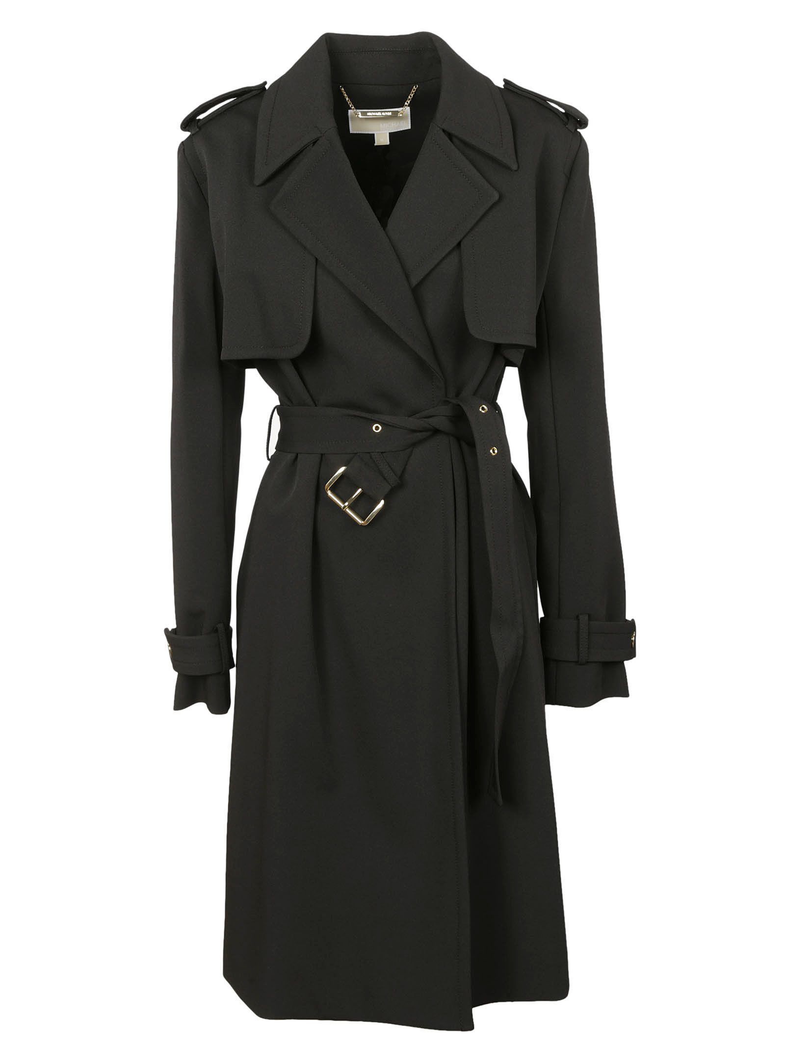Michael Kors - Michael Kors Classic Trench Coat - Black, Women's ...