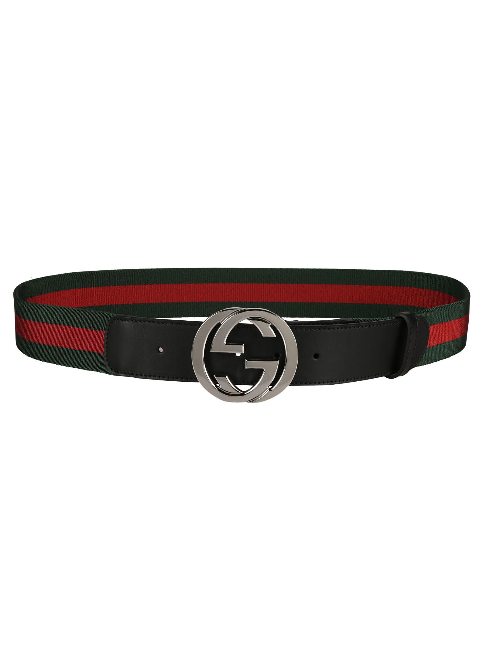 Gucci - Gucci Web Stripe GG Buckle Belt - Green/Red, Men&#39;s Belts | Italist
