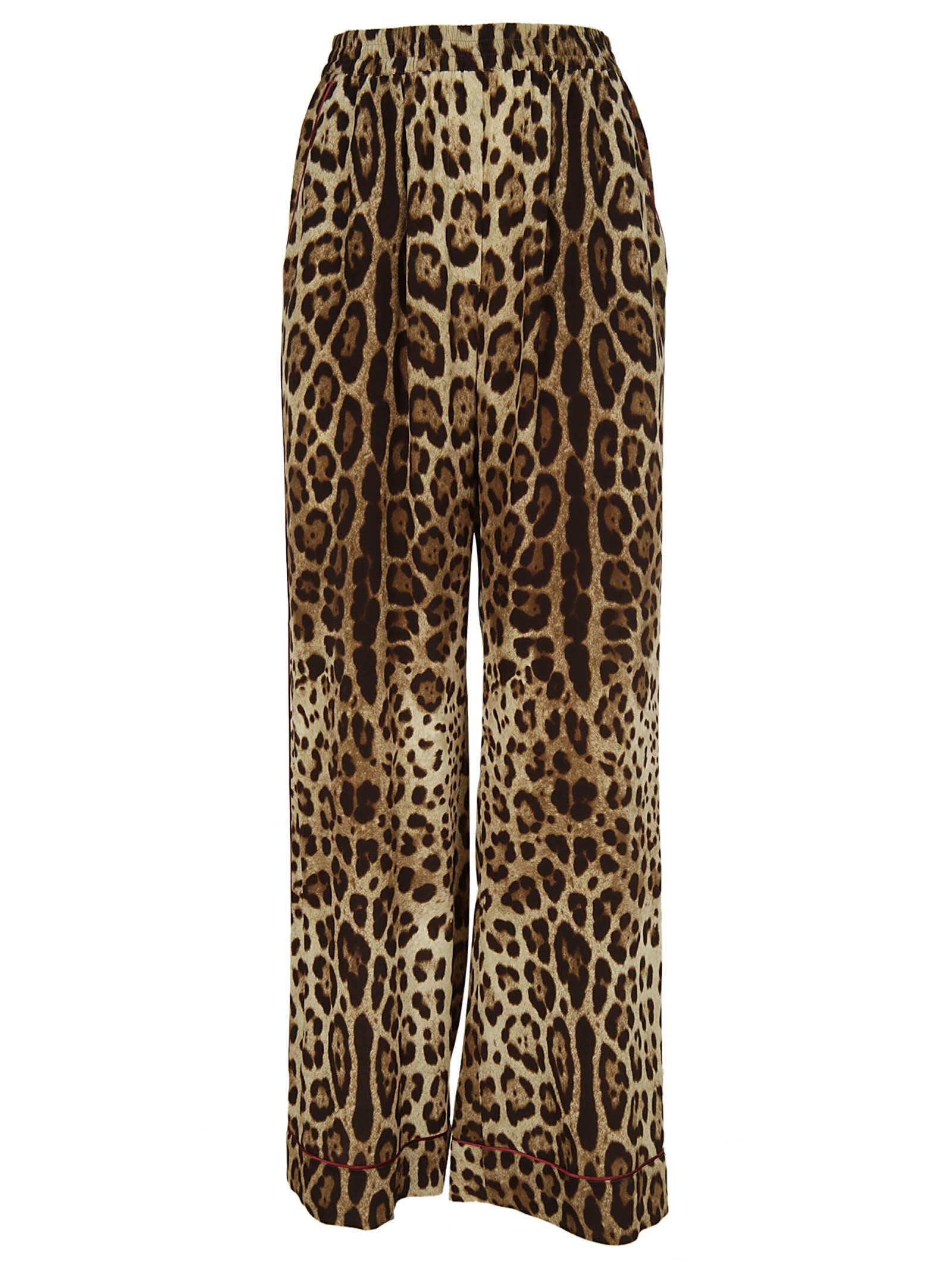 Dolce & Gabbana - Dolce & Gabbana Leopard Print Trousers - Leopardato ...