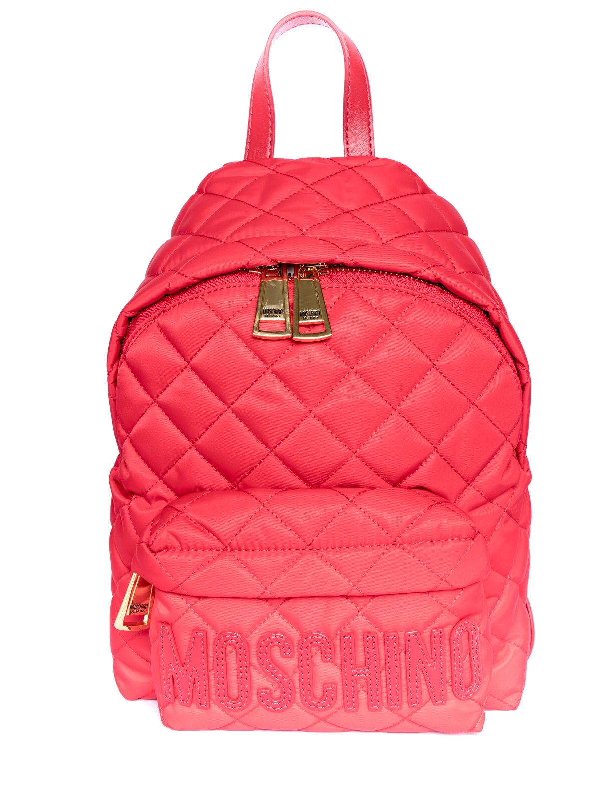 moschino quilted nylon backpack