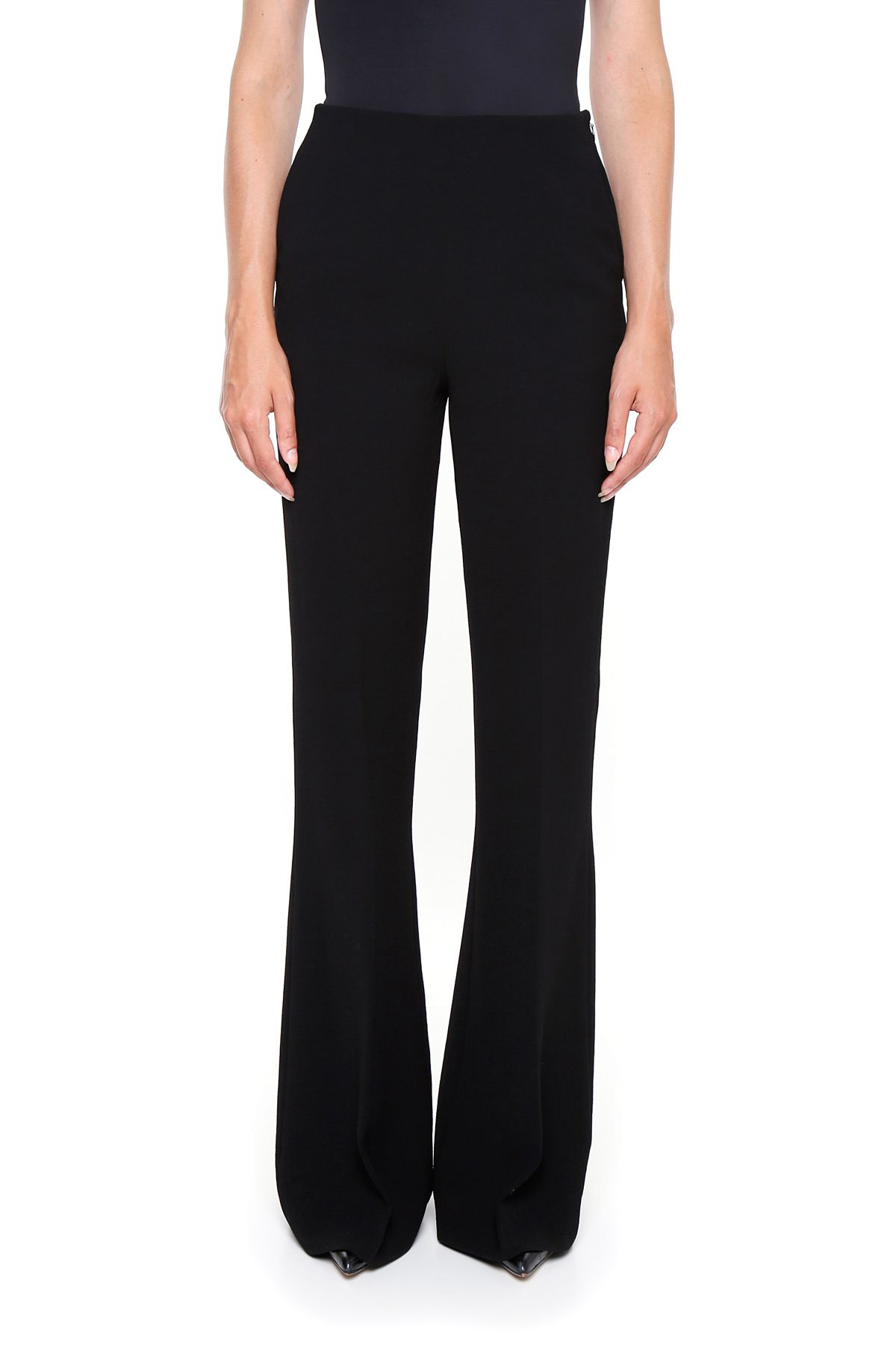 BOTTEGA VENETA Techno Crepe Trousers in Nero-Neronero | ModeSens