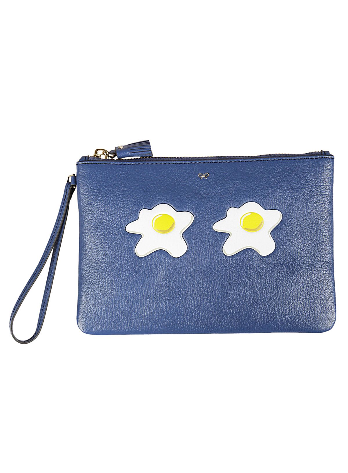 Anya Hindmarch Blueberry Fried Eyes Pouch