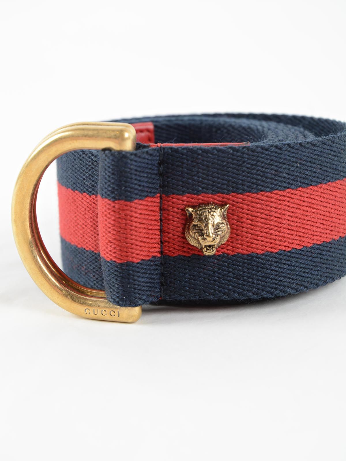 Gucci Gucci Dring Belt 453271/H17JT 8480 BRB/HIBISCUS RED, Women's