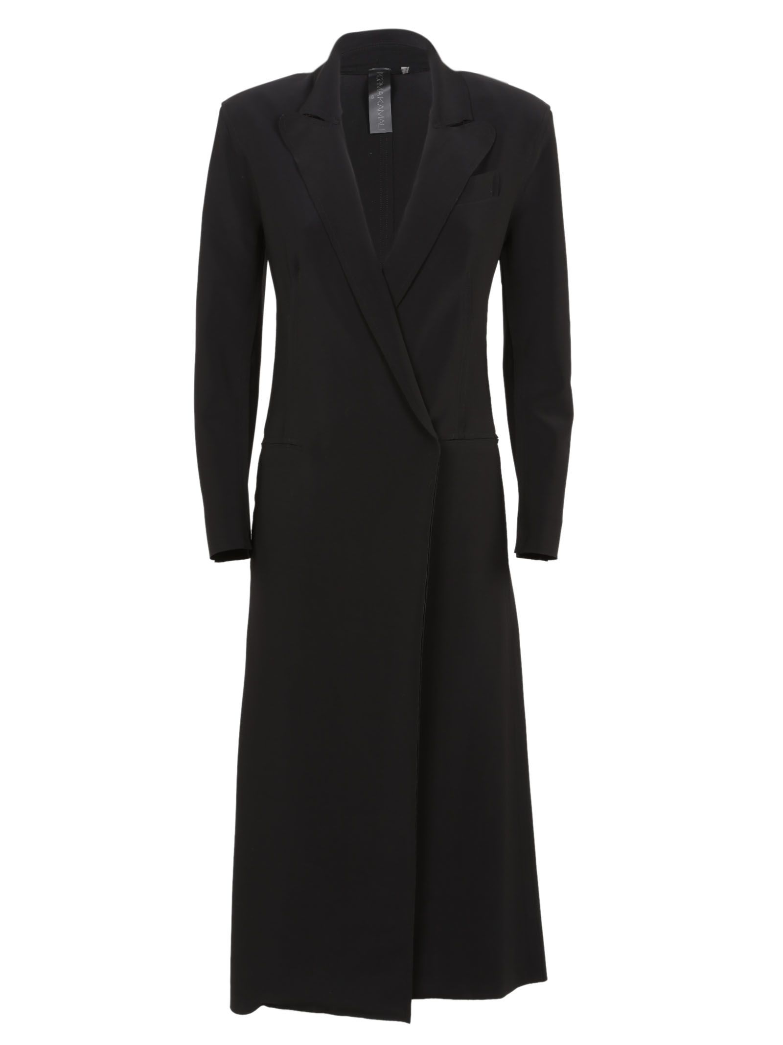 Norma Kamali - Norma Kamali Double Breasted Coat Dress - Black, Women's ...