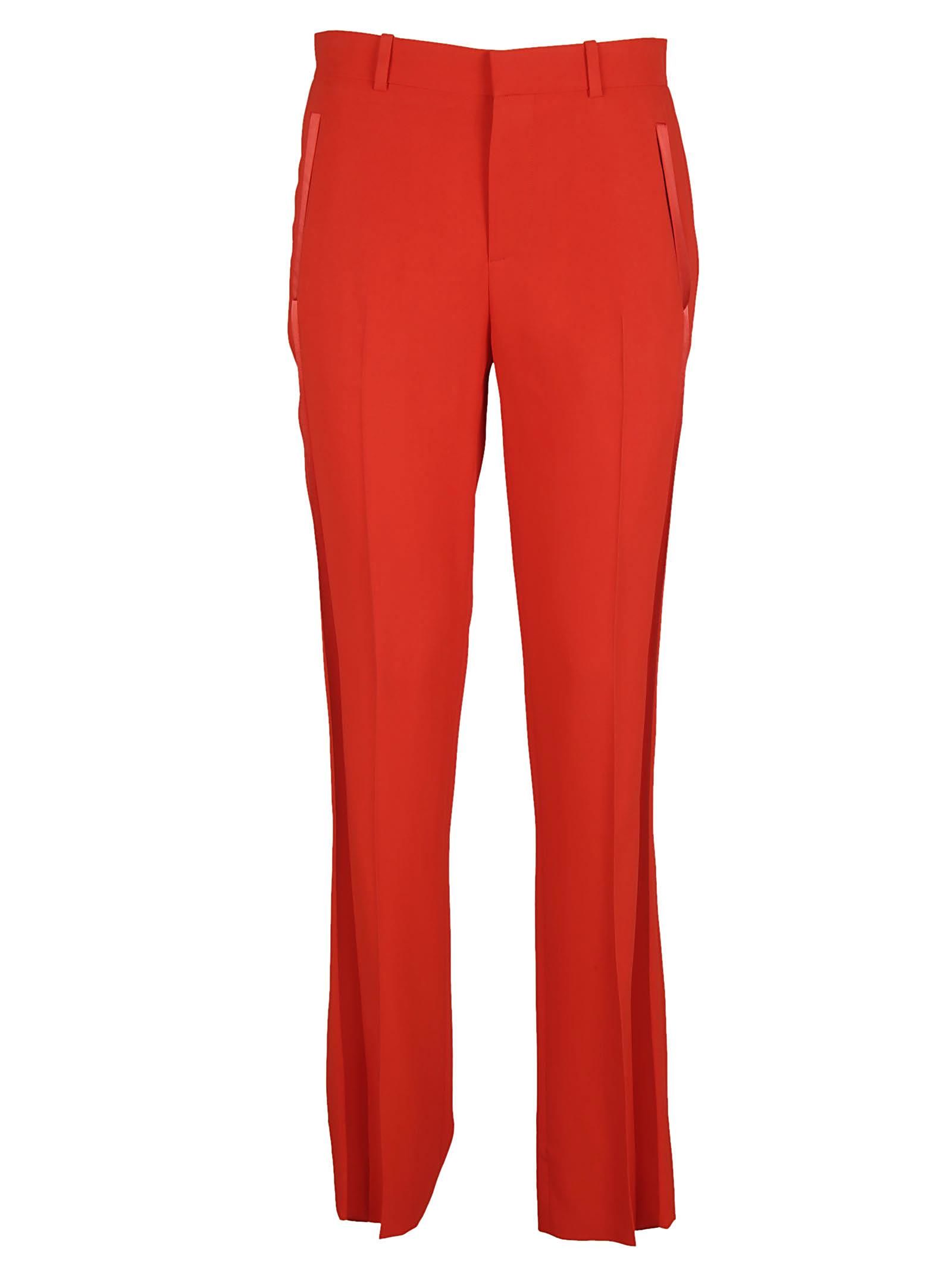 Givenchy High-Waisted Tailored Trousers In Red | ModeSens