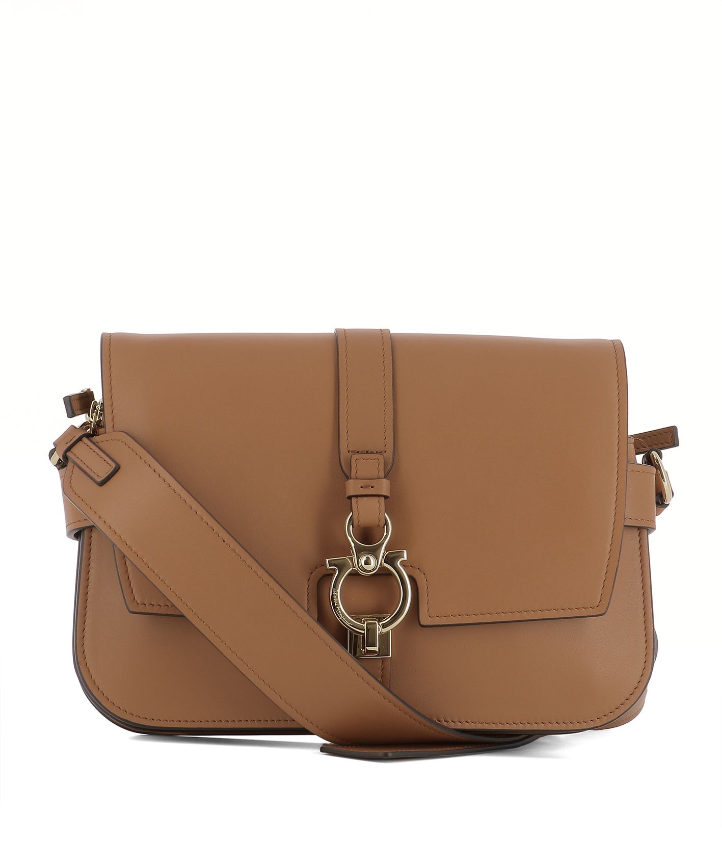 Salvatore Ferragamo - Brown Leather Shoulder Bag - Brown, Women&#39;s Shoulder Bags | Italist