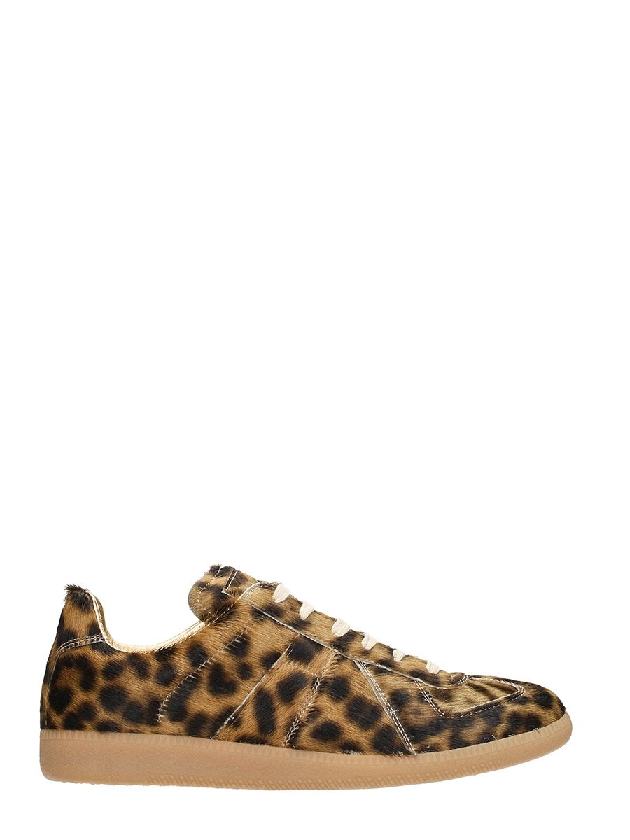 MAISON MARTIN MARGIELA Pony Leopard Print Sneakers in Animalier | ModeSens