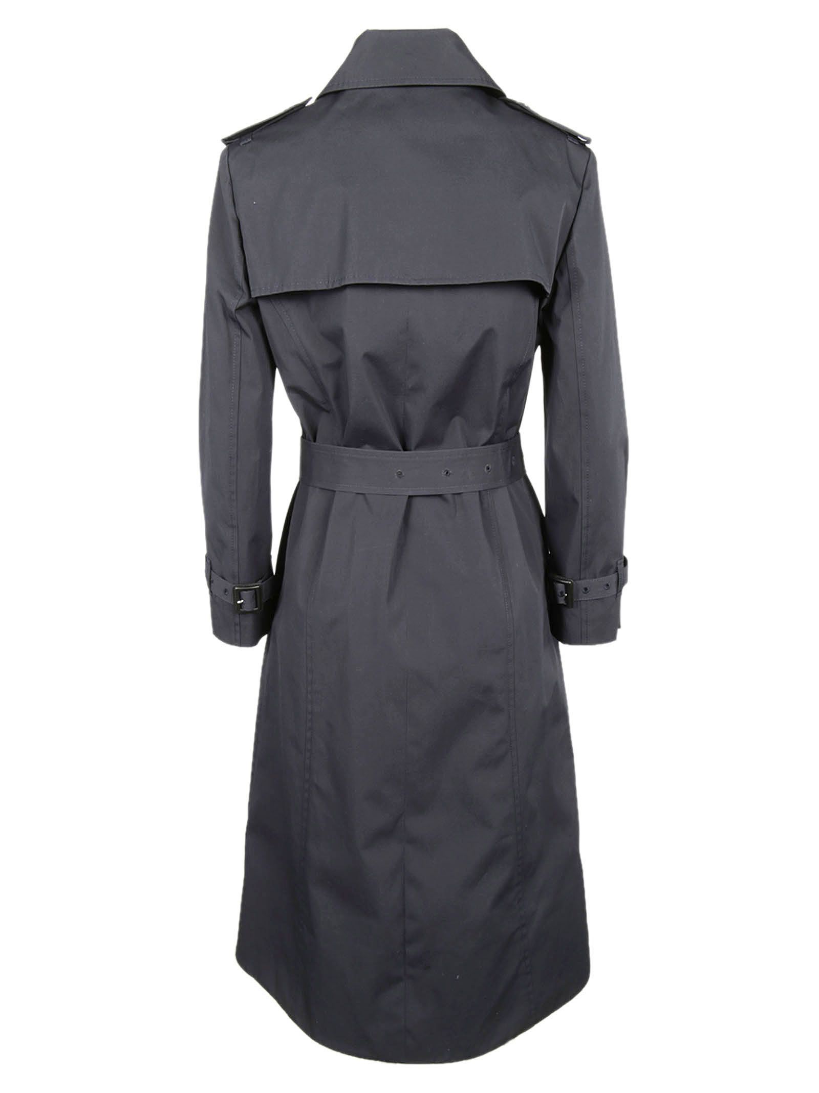 Balenciaga - Balenciaga Belted Trench Coat - Navy, Women's Coats | Italist
