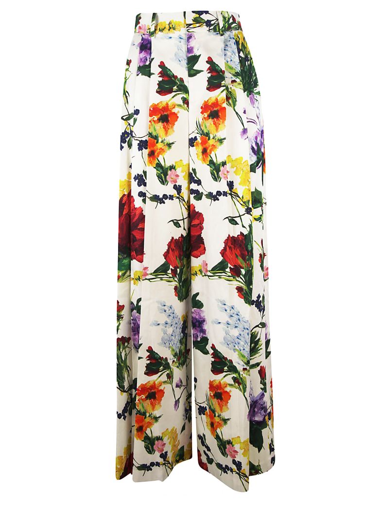 ALICE AND OLIVIA FLORAL TROUSERS,10572218