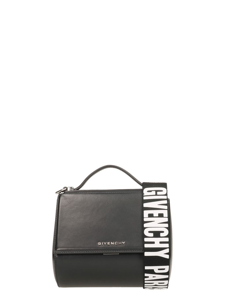 Givenchy Mini Pandora Box Leather Shoulder Bag - Black | ModeSens