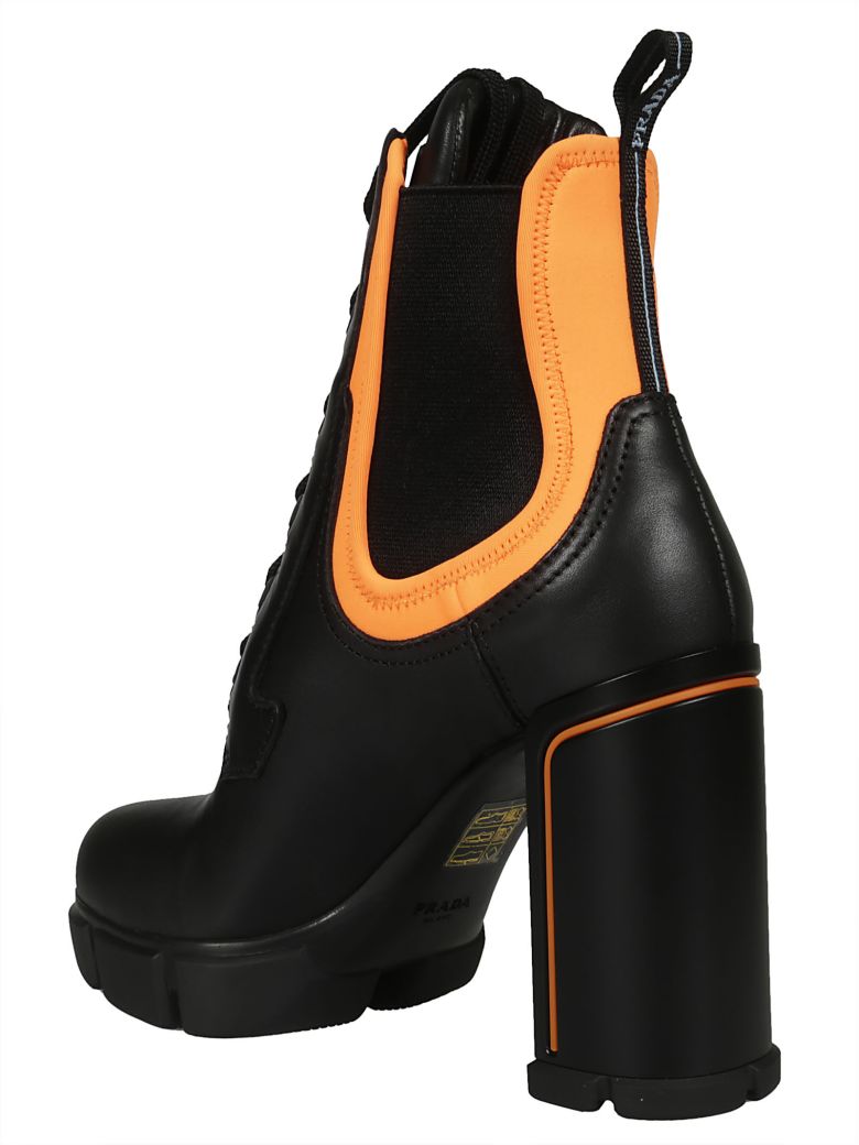 orange prada boots