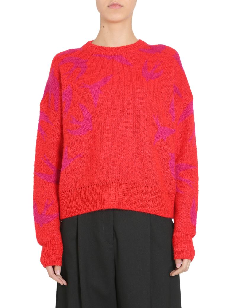 MCQ BY ALEXANDER MCQUEEN SWALLOW INTARSIA SWEATER,10628827