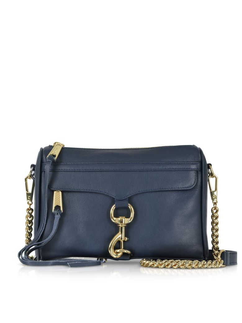 Rebecca Minkoff True Navy Leather Mini M.a.c. Crossbody Bag - Navy Blue ...