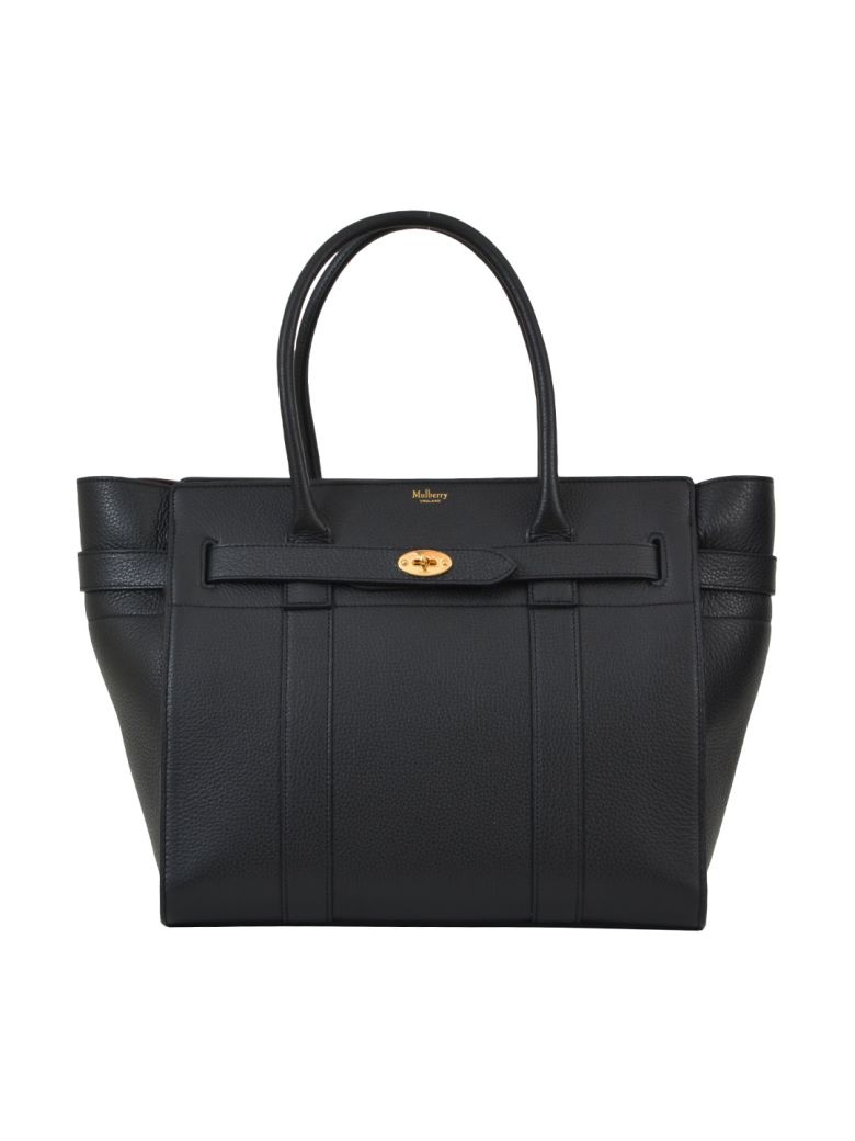 Mulberry Black Zipped Bayswater Bag | ModeSens