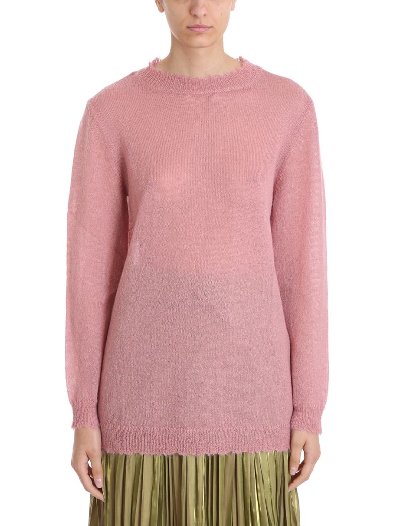RED VALENTINO OVERSIZED LONGLINE KNIT TOP,10631880