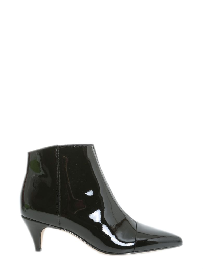 SAM EDELMAN 'KINZEY' PATENT LEATHER ANKLE BOOTS, BLACK PATENT LEATHER ...
